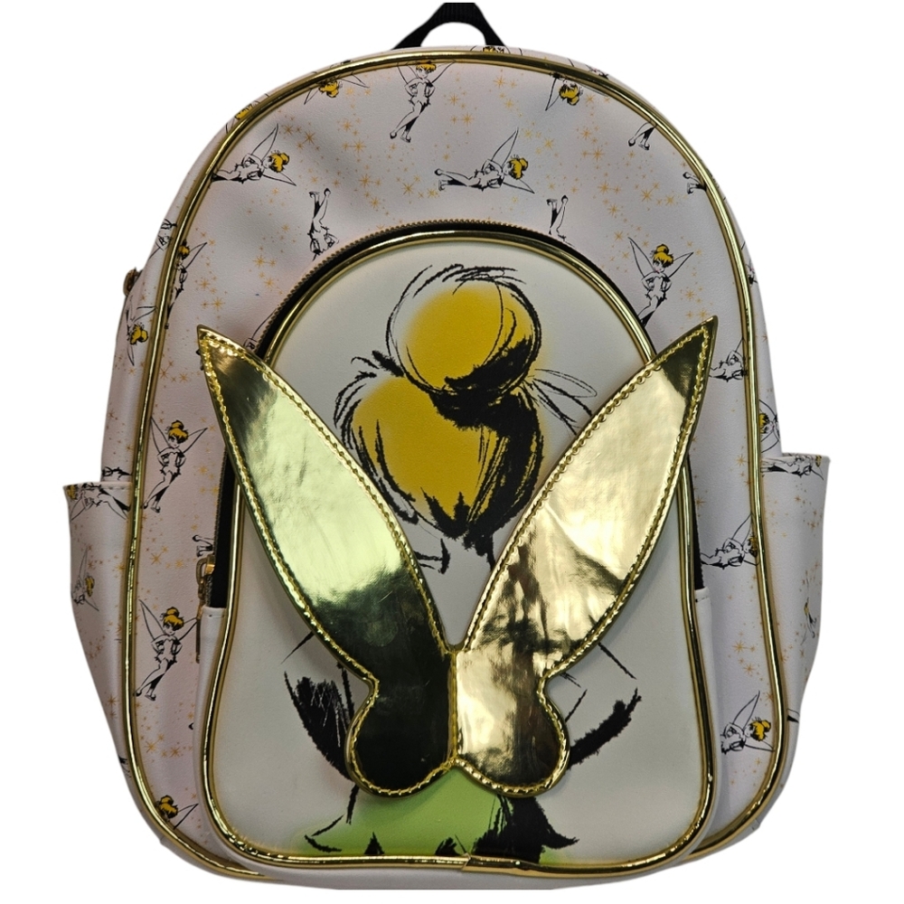 Disney Tinkerbell 3D Wings 10.5" Mini Backpack, White, NWOT